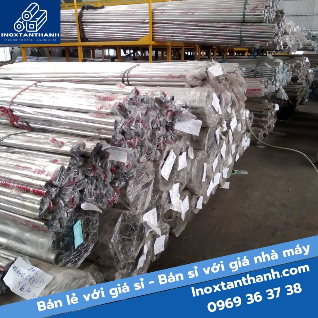 Đầy đủ kích thước ống inox trang trí theo yêu cầu khách hàng